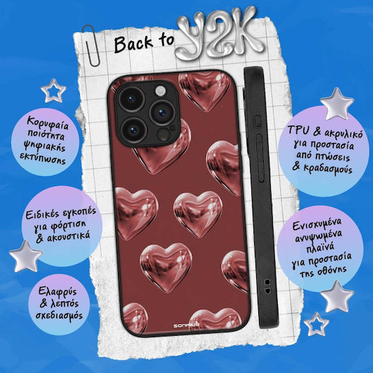 Калъф Sonique Back To Y2k Series Samsung Galaxy Z Flip 5 Shiny Hearts
