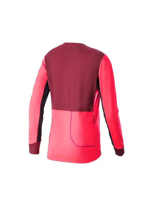 Alpinestars Damen Lange Ärmel Fahrradtrikot Berg Fahrrad Rosa