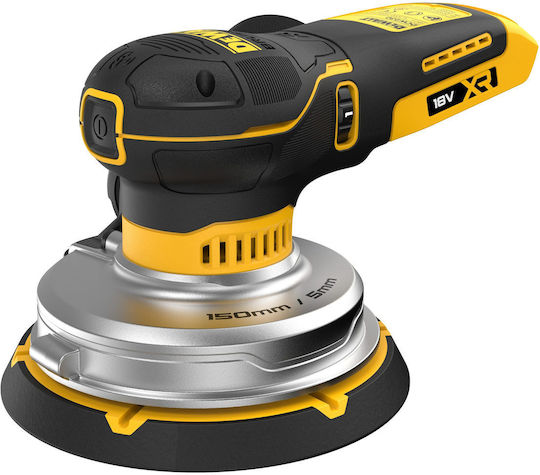 DEWALT DCW230NT Έκκεντρο Τριβείο Χούφτας 150mm Μπαταρίας 18V Solo με Ρύθμιση Ταχύτητας και με Σύστημα Αναρρόφησης