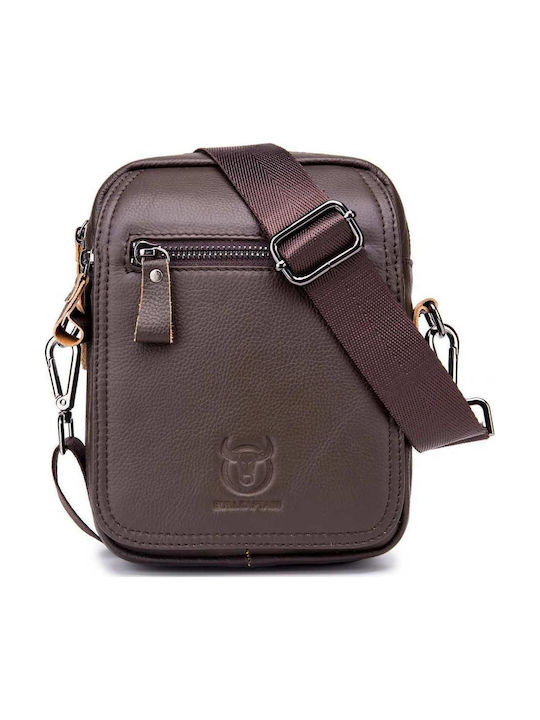 Leder Herren Schulter / Crossbody Braun Tasche
