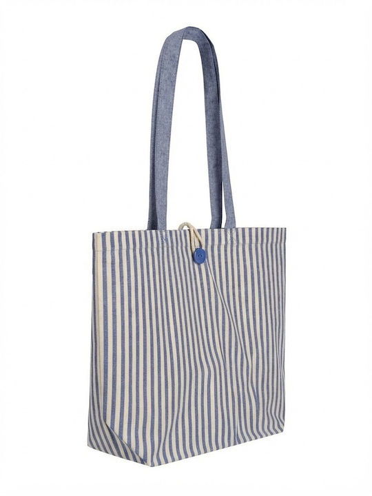 Gestreifte Tasche mit Langen Henkeln Ubag Mykonos Natural Blue 16l Natural Blue Gestreifte Tasche mit Langen Henkeln Ubag Mykonos Natural Blue 16l Natural Blue