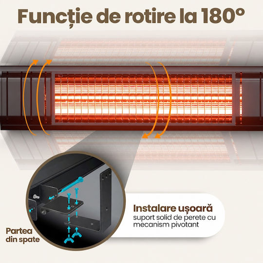 Komodo Încălzitor Electric cu Infraroșu cu Putere de 3 kW