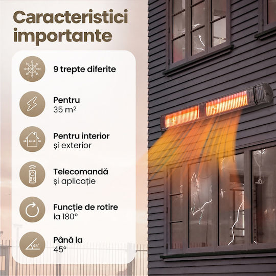 Komodo Încălzitor Electric cu Infraroșu cu Putere de 3 kW