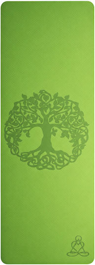 Saltea Yoga Verde cu Curea de Transport (182x61cm)