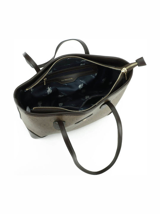 Assn Women's Shoulder Bag Dark Brown
