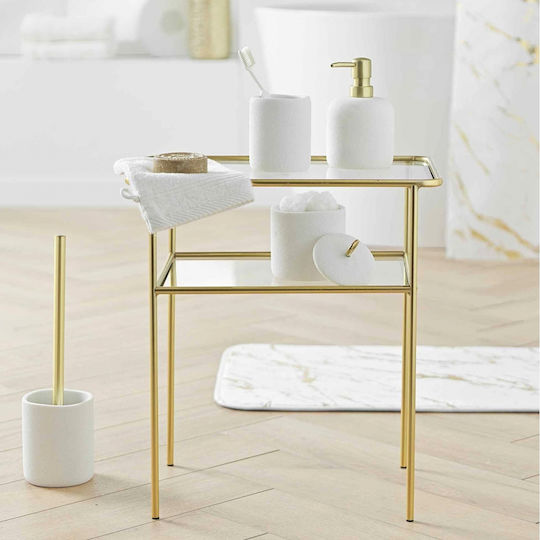 Douceur d'Intérieur Cutie de Organizare Pentru Cosmetice Albă 13.3x10x10cm.