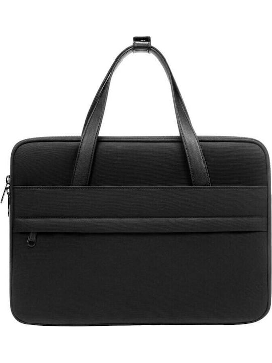 tomtoc Waterproof Shoulder / Handheld Laptop Bag 13.5" in Black Color