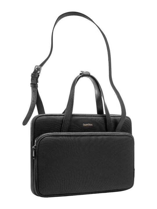 tomtoc Waterproof Shoulder / Handheld Laptop Bag 13.5" in Black Color