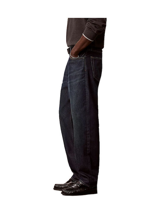 Men's Jeans Pants Tapered Dark Aged Denim