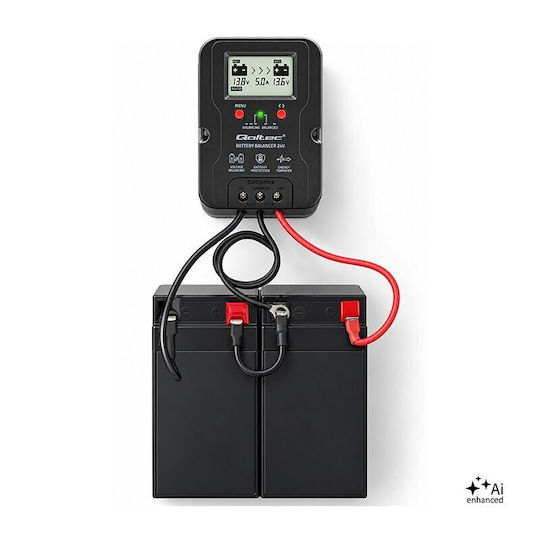 Qoltec Voltage Balancer 24 V Batteries 2 × 12 V 5 A Agm Gel Lifepo4 Lcd Screen
