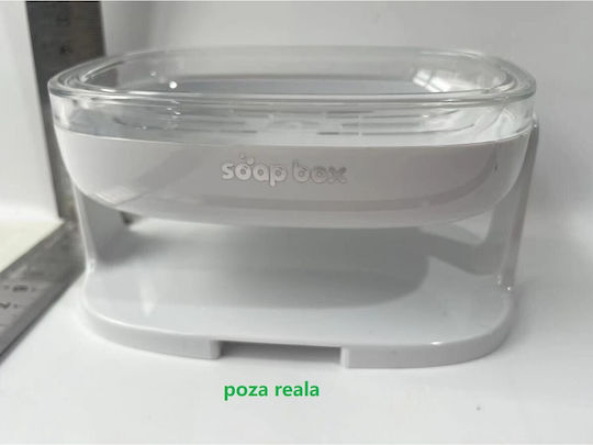 Weiße Glasseifenschale für die Arbeitsplatte 6426485487701