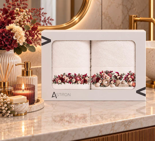 Astron Italy Bianca Bath Towel Set 2 pcs 30xcm White 500 gsm Weight
