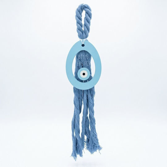 Grekas Handmade Hanging Home Lucky Charm Light Blue Ceramic 29cm