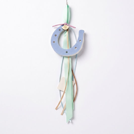 Grekas Handmade Hanging Home Lucky Charm Light Blue Ceramic 24cm