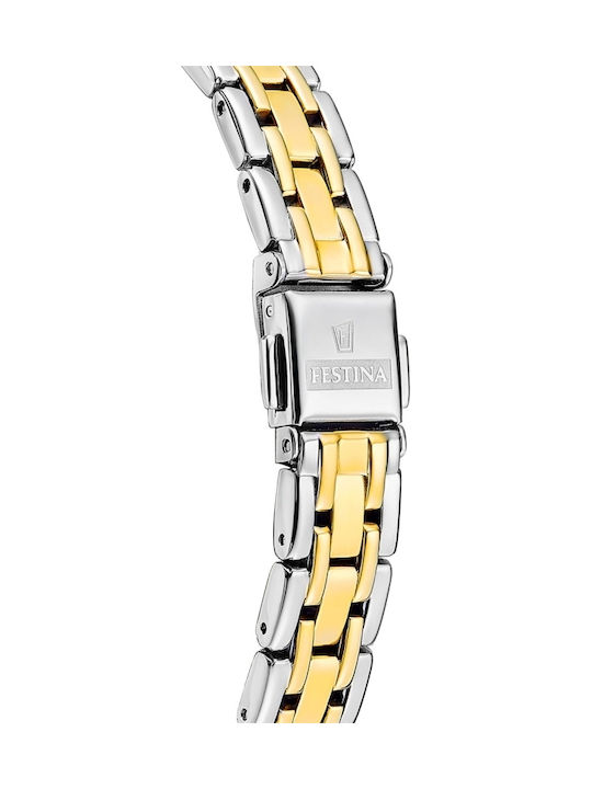 Festina Γυναικείο Ρολόι 28.5mm Μπαταρίας με Ατσάλινο Μπρασελέ