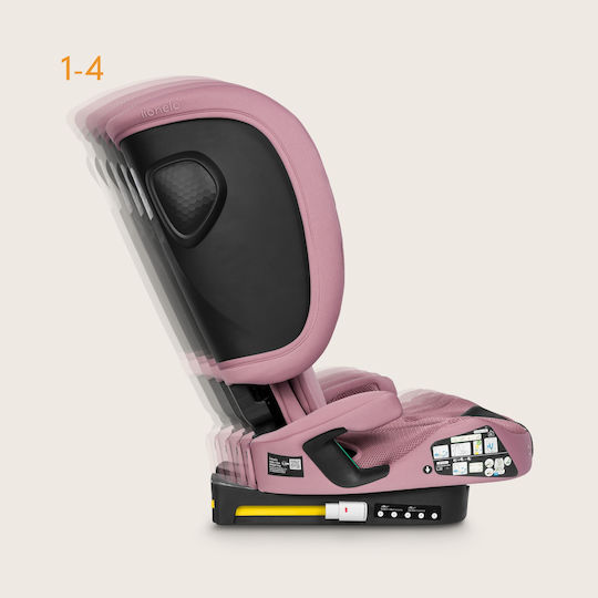 Lionelo Nelly i-Size Car Seat with Isofix Pink Mauve 9-36 kg