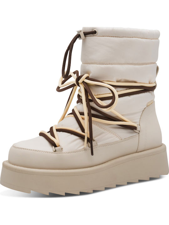 Damen-Stiefeletten Beige