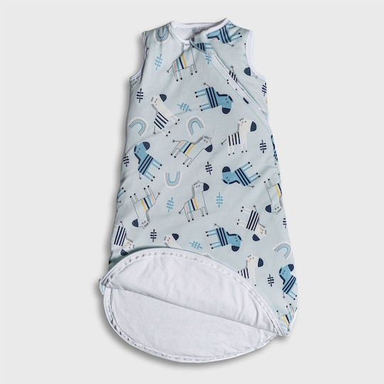 Tender Sac de Dormit de Primăvară Eco Marble 1 Tog Bleu cu Mâneci Detașabile