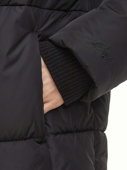 Women's Puffer Jacket for Winter Black