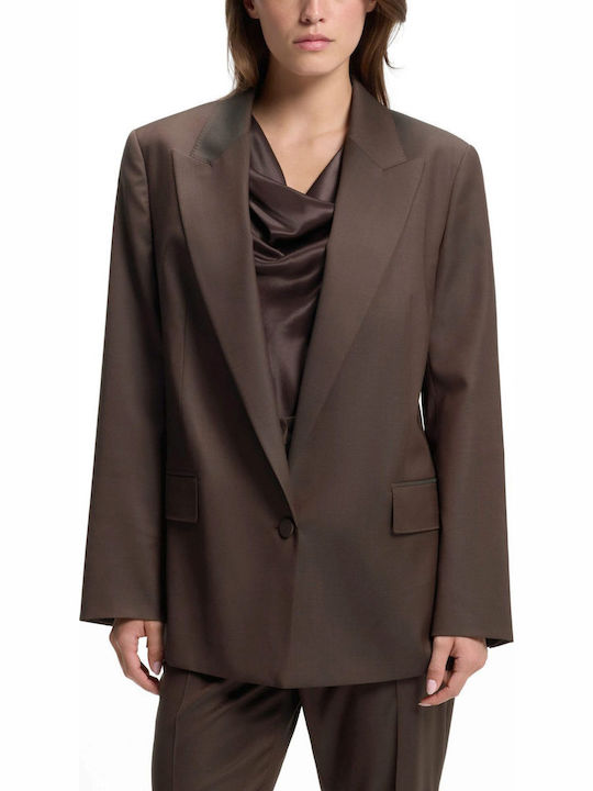 Boss Women's Blazer Dark Brown
