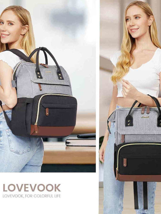 Schwarze Damen Tasche aus Stoff zum Tragen als Rucksack oder Schultertasche