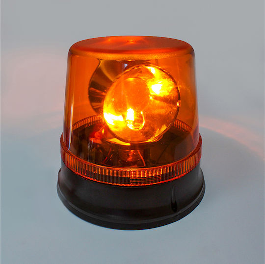 Въртяща се сигнална лампа 12 V Кехлибарена С Монтаж На 3 Болта Tr 504