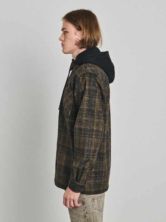 Justin Overshirt с Дълъг Ръкав в Стандартна Кройка на Каре, Многоцветен