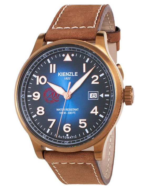 Kienzle Мъжки Автоматичен Часовник с Кафява Кожена Каишка Kienzle Мъжки Автоматичен Часовник с Кафява Кожена Каишка