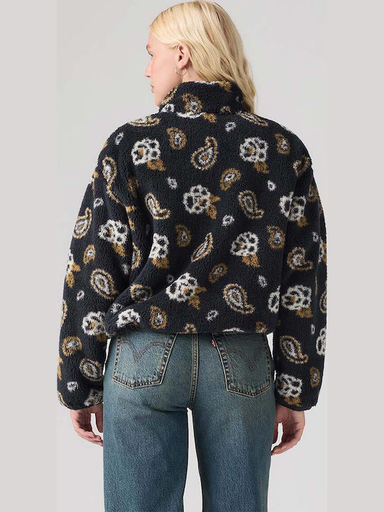 Women's Sweatshirt Cardigan Anthracite Night