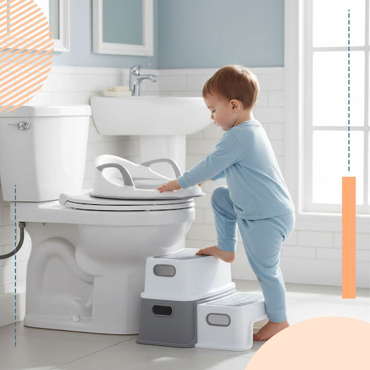 Relaxdays Scaun De Toaletă Pentru Copii Gri