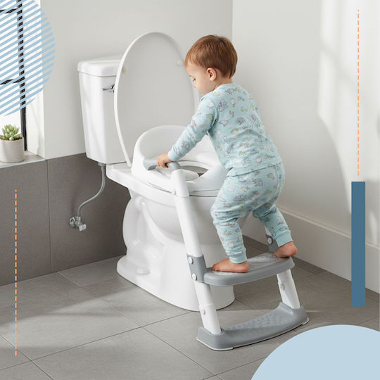 Relaxdays Scaun De Toaletă Pentru Copii Alb
