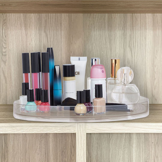 Relaxdays Organizator Rotativ pentru Condimente din Plastic Transparent