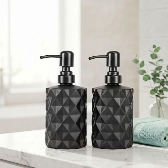 Relaxdays Glasspender Schwarz 350 ml
