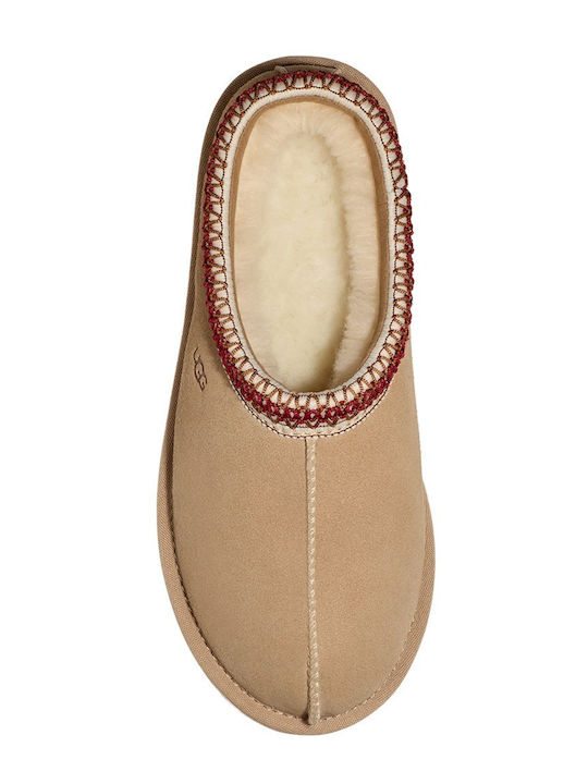 Tasman Suede Χειμερινές Γυναικείες Παντόφλες Κόκκινες