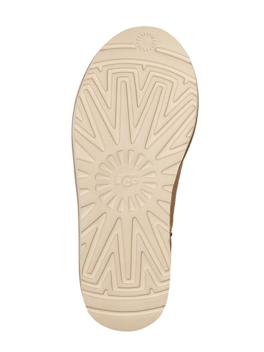 Tasman Suede Χειμερινές Γυναικείες Παντόφλες Κόκκινες