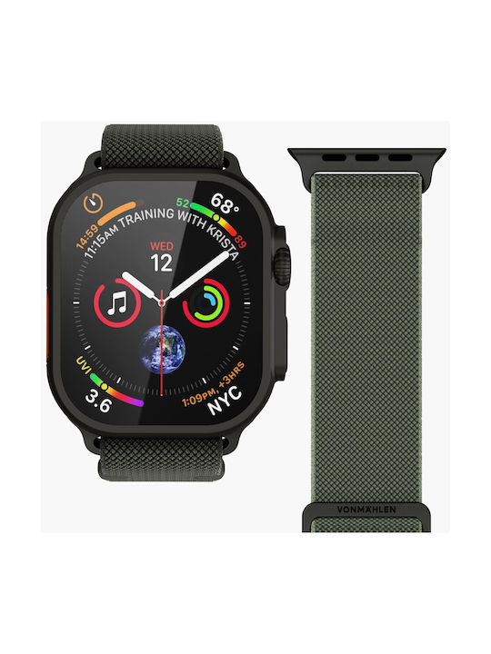 Vonmahlen Classic Nylon Loop 38 40 41 42 mm Einheitsgröße Oliv Schwarz Vonmahlen Classic Nylon Loop 38 40 41 42 mm Einheitsgröße Oliv Schwarz