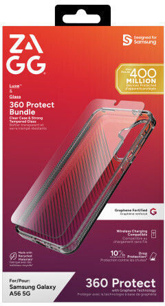 Zagg International Luxe Bundle Case Schutzglas Samsung Galaxy A56 5G Transparente