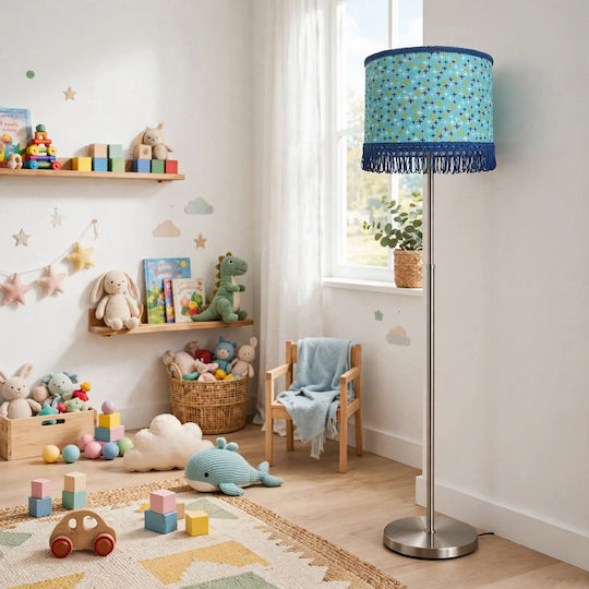 Floor Lamp with E27 Bulb Holder Multicolour