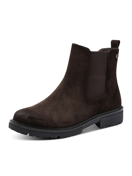 Wildleder Damen Stiefeletten Braun
