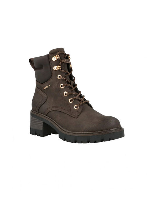 Damen Stiefeletten Braun
