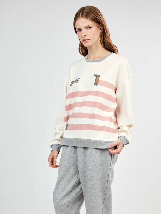 Gisela Winter Women's Pyjama Set White
