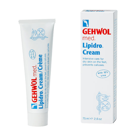 Gehwol Med Lipidro Moisturizing Restoring Foot Cream with 10% Urea 75ml
