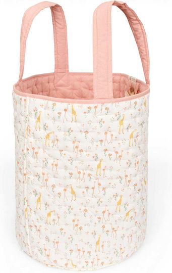 Little Dutch Children’s Fabric Storage Basket Blooming Pink 35x35x45cm