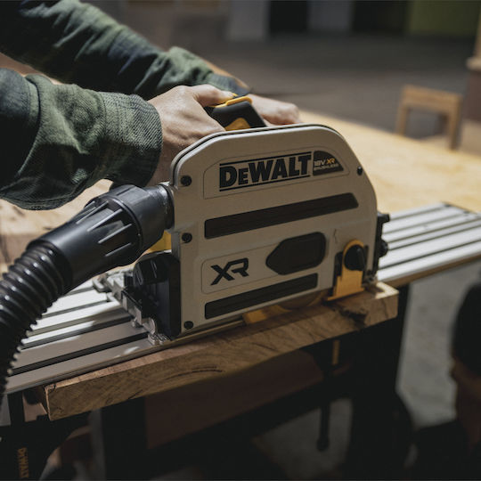 DEWALT DCS525NT Потапящ циркулярен трион Brushless 18V Solo със Система за Прахоулавяне