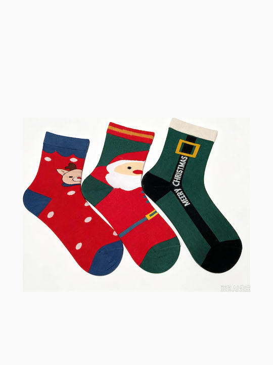 Intimonna Șosete de Crăciun pentru femei, multicolore, 3Pack Intimonna Șosete de Crăciun pentru femei, multicolore, 3Pack