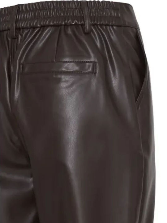 Women's Fabric Trousers Brown