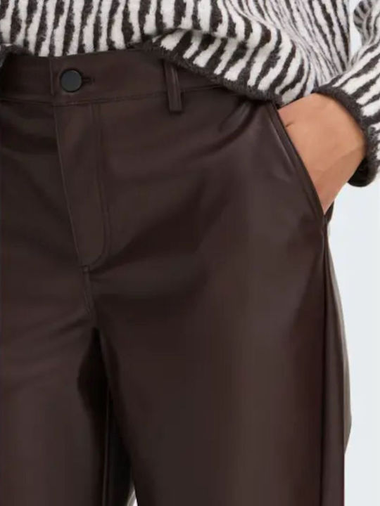 Women's Fabric Trousers Brown