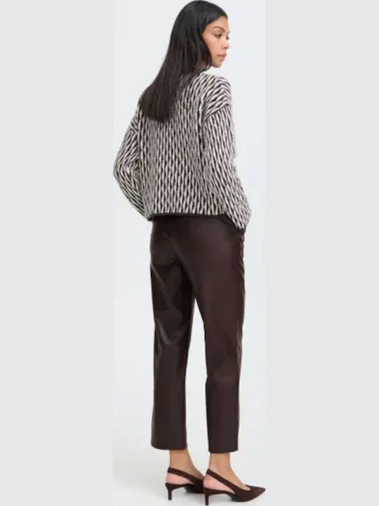 Women's Fabric Trousers Brown