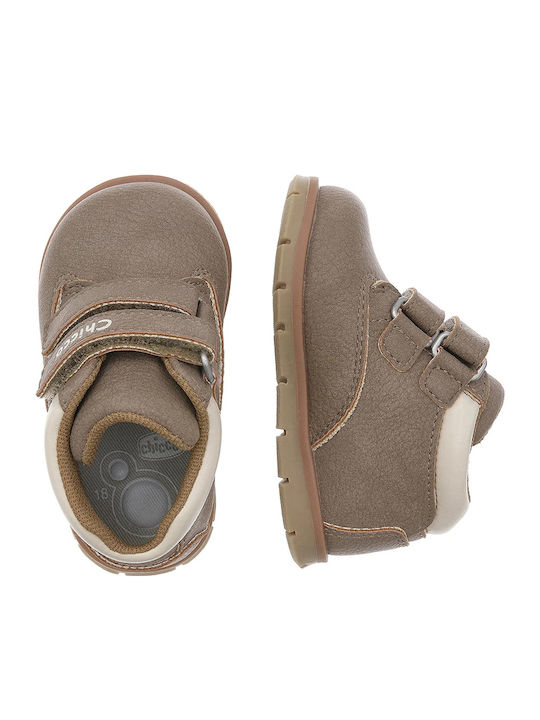 Kinderstiefeletten mit Klettverschluss Braun