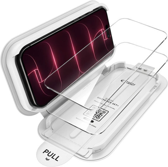 Szkło Hartowane Tech-Protect Onetouch Set+ 2-Pack iPhone 17 Pro Max 18 Pro Max Clear 5906302343089